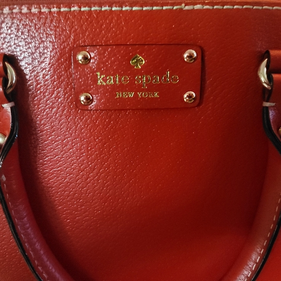 Kate Spade red purse with handles and crossbody strap-perfect for the holiday - Picture 10 of 15